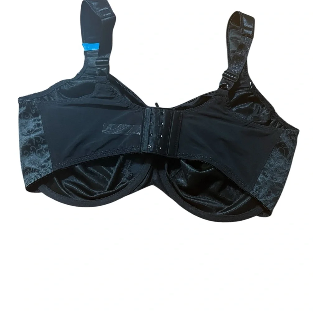 Bali 42DDD Black Minimizer Bra Underwire Full Coverage Comfort NWT